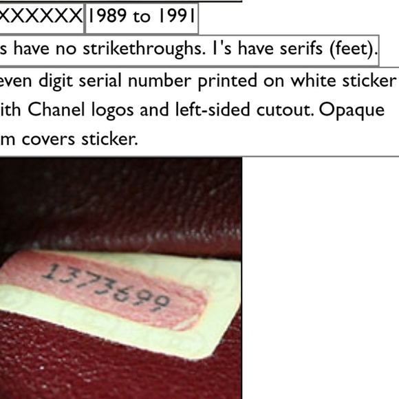 JUST SHARING! Chanel Serial Number Info - Picture 9 of 11